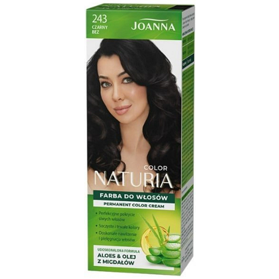 Joanna Naturia Haarfarbe mit Milchproteinen 243 Schwarz Aubergine