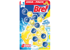 Bref Power Aktiv Lemon 4 WC blok pro hygienickou čistotu a svěžest 4 x 50 g