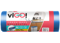 Vigo Odpadkový pytel modrý 35 l, 9my, 48 x 57 cm, 36 kusů