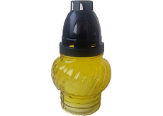 Bony gläserne Grableuchte mit metalischem Deckel, 13,4 cm, 1 Stck