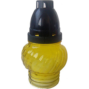 Bony gläserne Grableuchte mit metalischem Deckel, 13,4 cm, 1 Stck