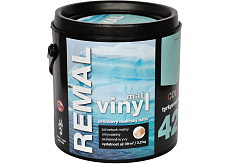 REMAL Vinyl Color mat waschbare Wandfarbe, 420 türkisblau, 3,2 kg