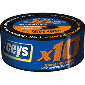 Ceys Professionelle Klebeband x10, 18 m × 48 mm