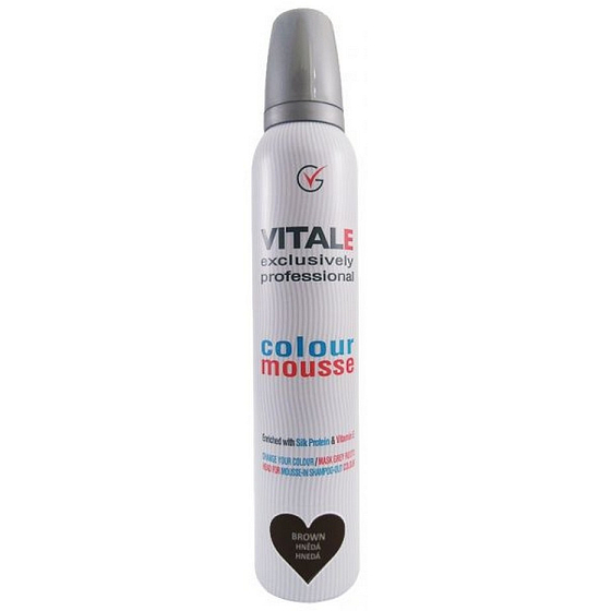 Vitale Exclusively Professional Coloring Mousse Mit Vitamin E Braun - Braun 200 ml
