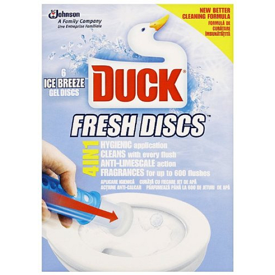 Duck Fresh Discs Ice Wind WC-Gel für hygienische Sauberkeit und Frische Ihrer Toilette 36 ml