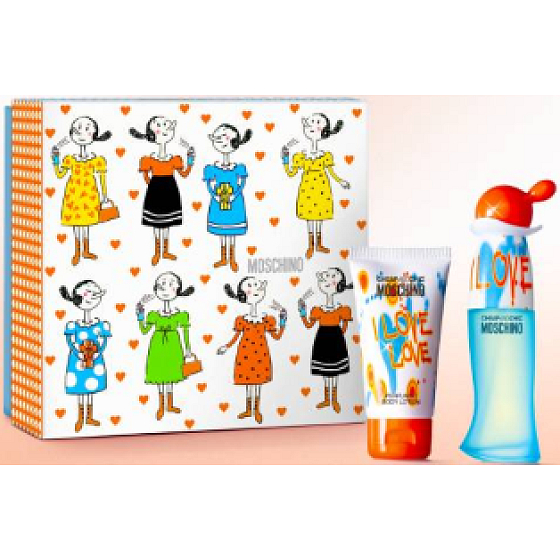 Moschino I Love Love EdT 30 ml Eau de Toilette + 50 ml Körperlotion