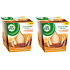 Air Wick Ätherische Öle Infusion Orange und Holiday Spices Gewürzduftkerze in Glas 2 x 105 g