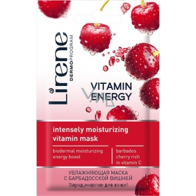 Lirene Vitamin Energy feuchtigkeitsspendende Vitamin-Gesichtsmaske 8 ml