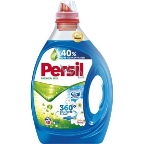 Persil Deep Clean Freshness von Silan Flüssigwaschgel für weiße und dauerhafte Farbwäsche 40 Dosen 2 l