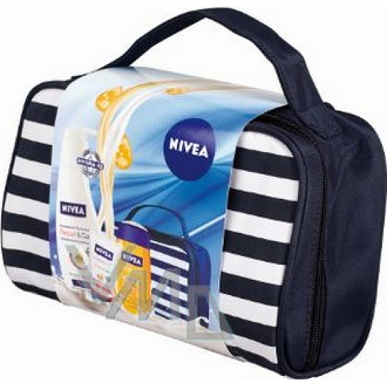 Nivea Kazcare Frauen Körperlotion 400 ml + Handbalsam 50 ml + Öl 200 ml + Beutel, für Frauen Kosmetikset