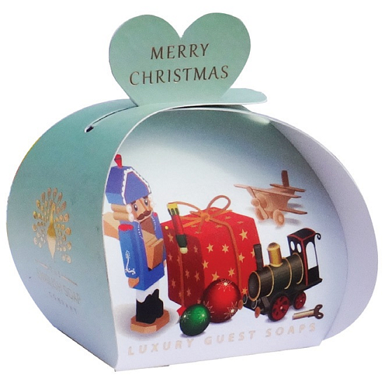 English Soap Merry Christmas Toys Seife mit Sheabutter parfümiert 3 x 20 g