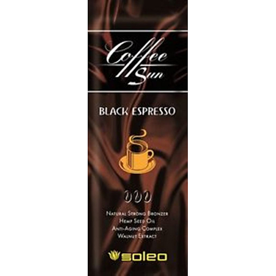 Soleo Coffee Sun Black Espresso Maximaler natürlicher Sonnenschutz 5 ml - Einweg-Solariumcreme