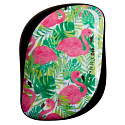 Tangle Teezer Compact Professionelle, kompakte Haarbürste mit dünnem Dip-Palm-Print