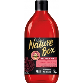 Nature Box Granatapfel-Duschgel mit 100% kaltgepresstem Öl, geeignet für Veganer 385 ml