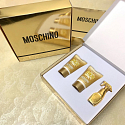 Moschino Fresh Gold parfümiertes Wasser 5 ml + Körperlotion 25 ml + Duschgel 25 ml, Geschenkset