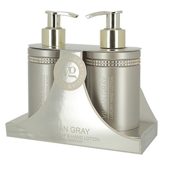 Vivian Grey Crystal Brown cremige Flüssigseife 250 ml + Handlotion 250 ml, Kosmetikset