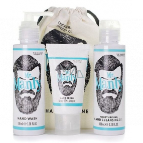 Somerset Toiletry Pan Herren Flüssigseifenspender 100 ml + Desinfektionsgel 100 ml + Handcreme 50 ml, Kosmetikset für Herren