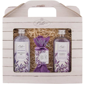 Bohemia Gifts Lavender La Provence Duschgel 100 ml + Haarshampoo 100 ml + handgemachte Seife 30 g, Kosmetikset