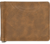 Albi Men's Affair Portemonnaie Braun mit Schließe 12 x 9 x 3 cm