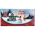 Nekupto Geldumschlag Weihnachtswünsche Frohe Weihnachten mit Schneemännern 116 x 220 mm