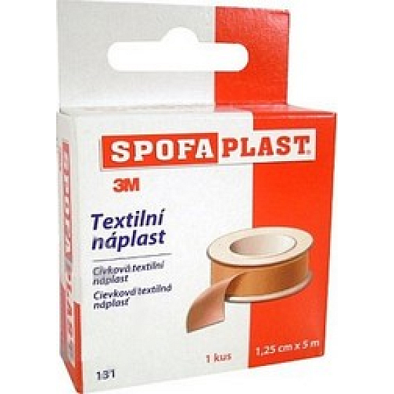 3M Spofaplast 131 Spulentextilpflaster 1,25 cm x 5 m