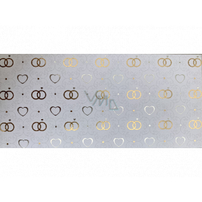 Albi Grußkarte Umschlag - Geldumschlag, Eheringe 9 x 19 cm