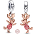 Charms Sterling Silber 925 Disney Winnie the Pooh - Ferkel, Armband Anhänger