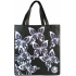 Einkaufstasche aus Stoff 34 x 36 x 22 cm schwarz Schmetterling