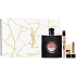 Yves Saint Laurent Opium Black parfémovaná voda 90 ml + parfémovaná voda 10 ml + mini rtěnka, dárková sada pro ženy