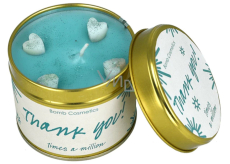 Bomb Cosmetics Thank You - Thank You duftende natürliche, handgefertigte Kerze in Dose brennt bis zu 35 Stunden