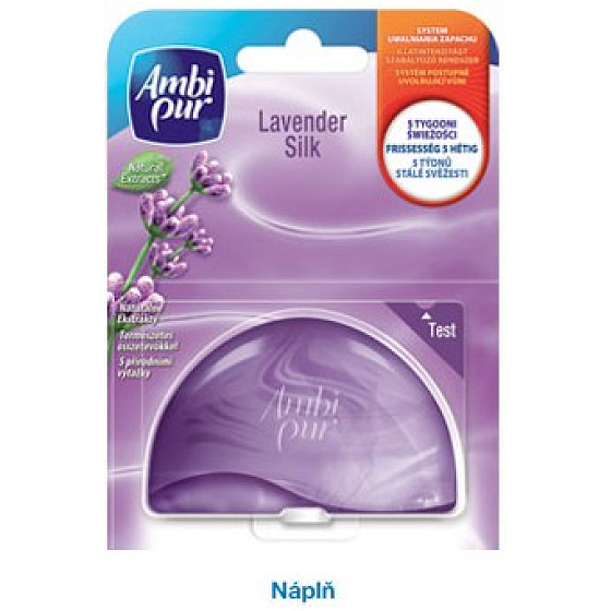 Ambi Pur Lavendel Seide Toilettenblock Flüssigkeitsscharnier Nachfüllung 55 ml