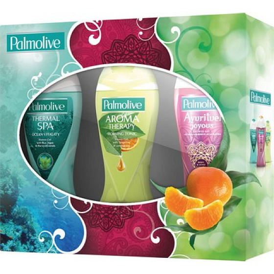 Palmolive Momente der Entspannung SG 250 ml + Duschgel 250 ml + SG 250 ml, Kosmetikset