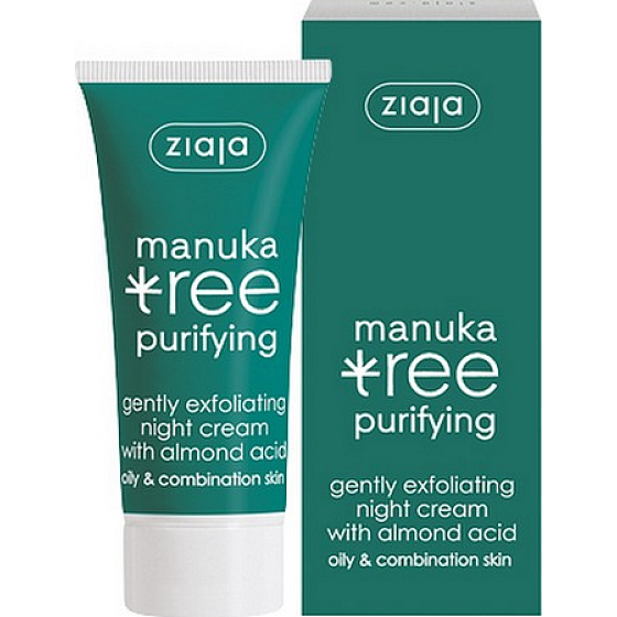 Ziaja Manuka Tree Purifying sanft exfolierende Nachtcreme 50 ml