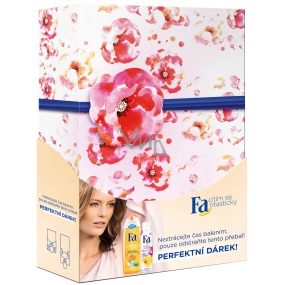 Fa Vitamin & Power Blumenduschgel Honigmelone 250 ml + Deodorant Spray Orchidee und Stiefmütterchen 150 ml, Kosmetikset