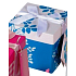 Angel Folding Geschenkbox mit Band blau mit weißem Band 10 x 10 x 10 cm 1 Stück