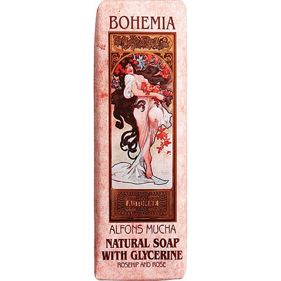 Böhmen Geschenke Alfons Mucha Rose Toilettenseife 125 g