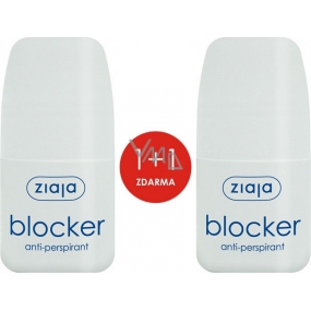 Ziaja Blocker Ball Antitranspirant Deodorant Roll-On für Frauen 2 x 60 ml, Duopack