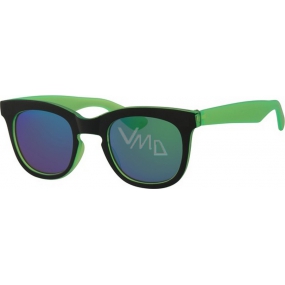Dudes & Dudettes Sonnenbrille für Kinder grün blaues Glas JK4080