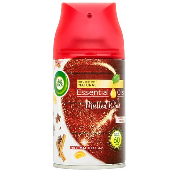 Air Wick FreshMatic Ätherische Öle Glühwein - Automatischer Glühwein-Erfrischer Nachfüllung 250 ml