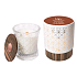 WoodWick Sandelholz & Wacholder - Duftkerze aus Sandelholz und Wacholder mit breitem Holzdocht und Deckelglas Medium Aura 275 g in einer Geschenkbox