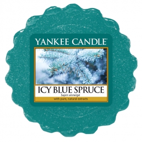 Yankee Candle Icy Blue Spruce - Duftendes Wachs aus Gletscherblaufichte für Aromalampe 22 g