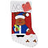 St. Nicholas / Santa Weihnachtsstrumpf Noel - rot 45 x 26 cm