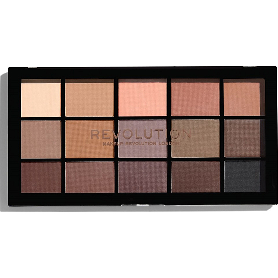 Makeup Revolution neu geladen Basic Mattes Lidschatten-Palette 15 x 1,1 g