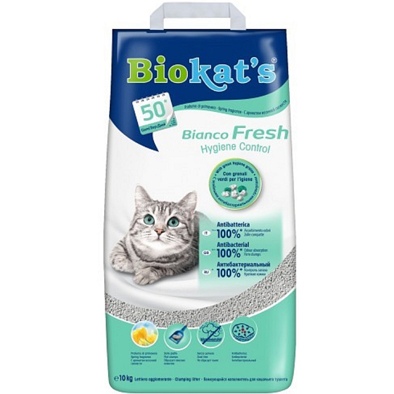 Biokats Fresh Naturstreu mit dem Aroma von frischem Frühlingsgras 10 kg