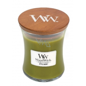 WoodWick Apfelkorb - Apfelkorb Duftkerze mit Docht und Deckel Glas mittel 275 g