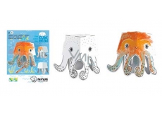 Monumi 3D Octopus zum Malen 16,5 cm, für Kinder ab 5 Jahren