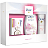 Dove Nourishing Secrets Strahlendes Ritual Lotusblumen- und Reiswasser-Duschgel für Frauen 250 ml + Rein verwöhnende Toilettenseife 100 g + Pulver Weiches Antitranspirant-Deodorant-Spray für Frauen 150 ml, Kosmetikset