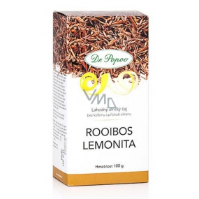 DR. Popov Rooibos Lemonita Tee mit anregender Wirkung und gutem Geschmack 100 g