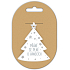 Nekupto Weihnachtskeramik Ornament Wünsche werden zu Weihnachten 6 x 6 cm erfüllt
