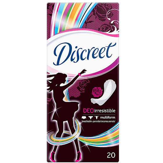 Diskrete Deo Irresistible Multiform Panty Liner Intim Pads für den täglichen Gebrauch 20 Stück